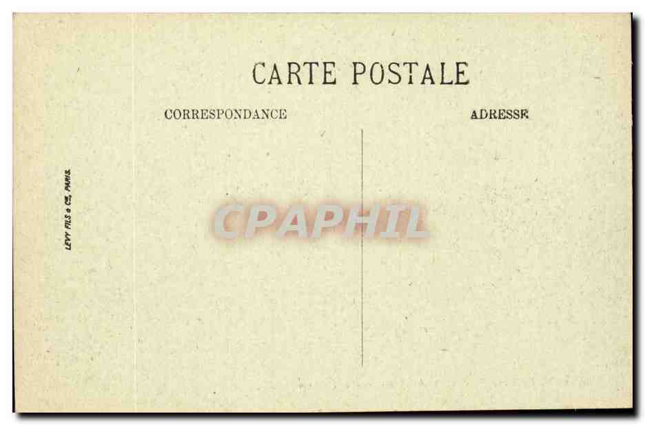 Algerie CPA Biskra Constantine Place du palais La Division — Rückseite