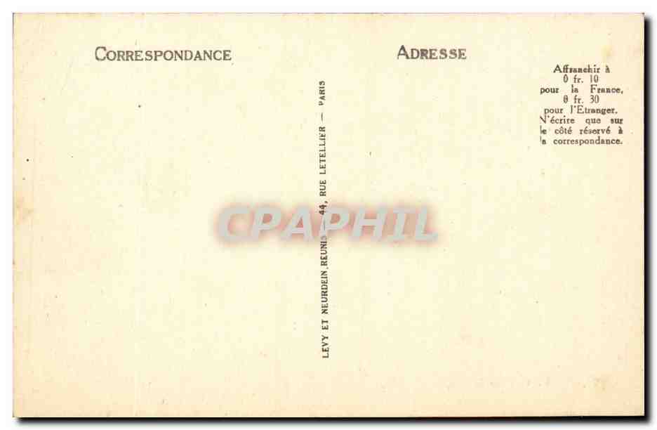 Algerie Biskra CPA Le palace Hotel — Rückseite