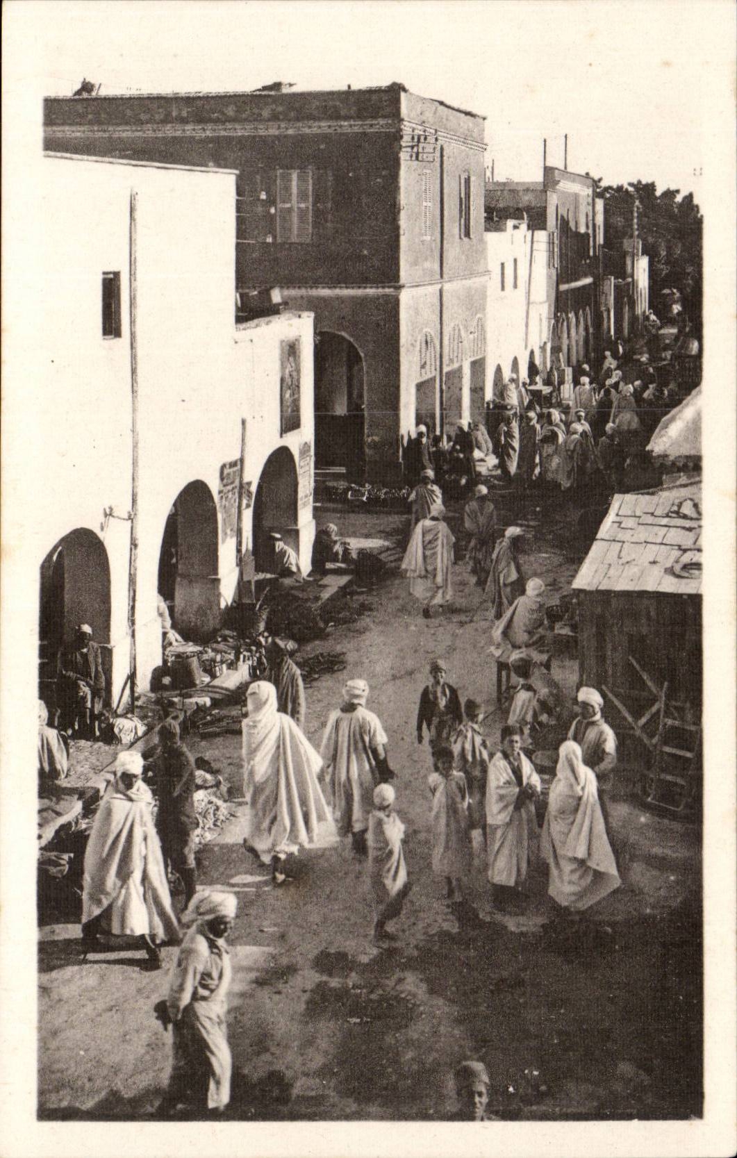 Algerie Constantine CPA Biskra Un coin du marche