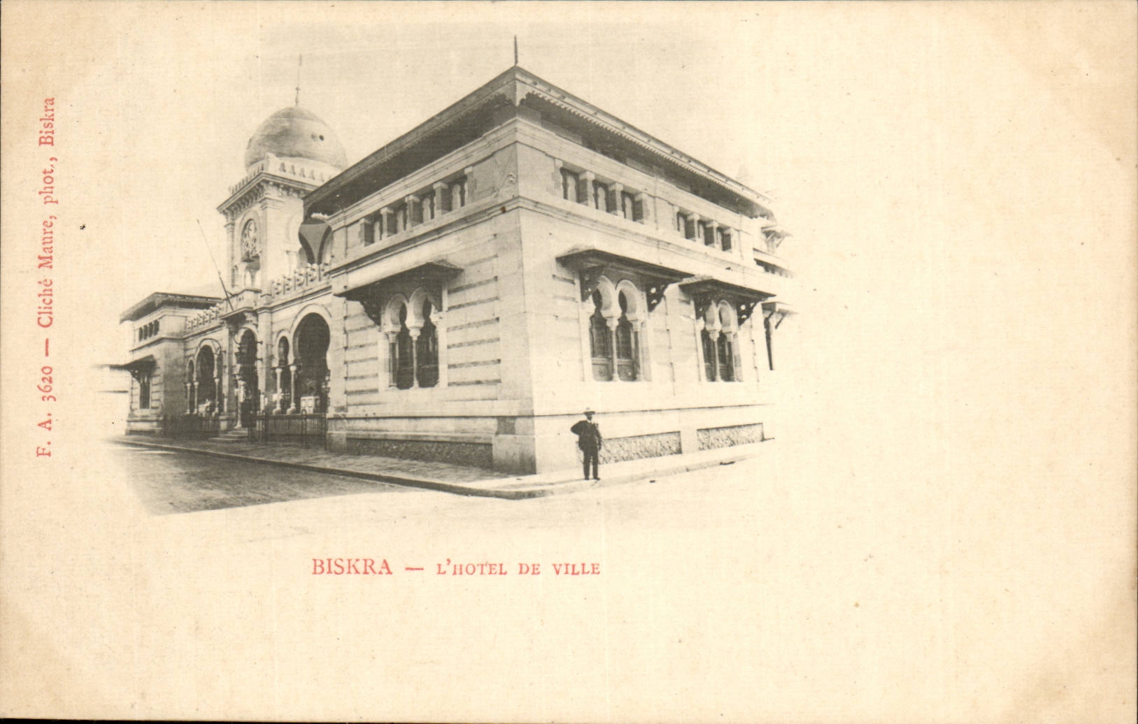 Algerie Constantine CPA Biskra Hotel de ville