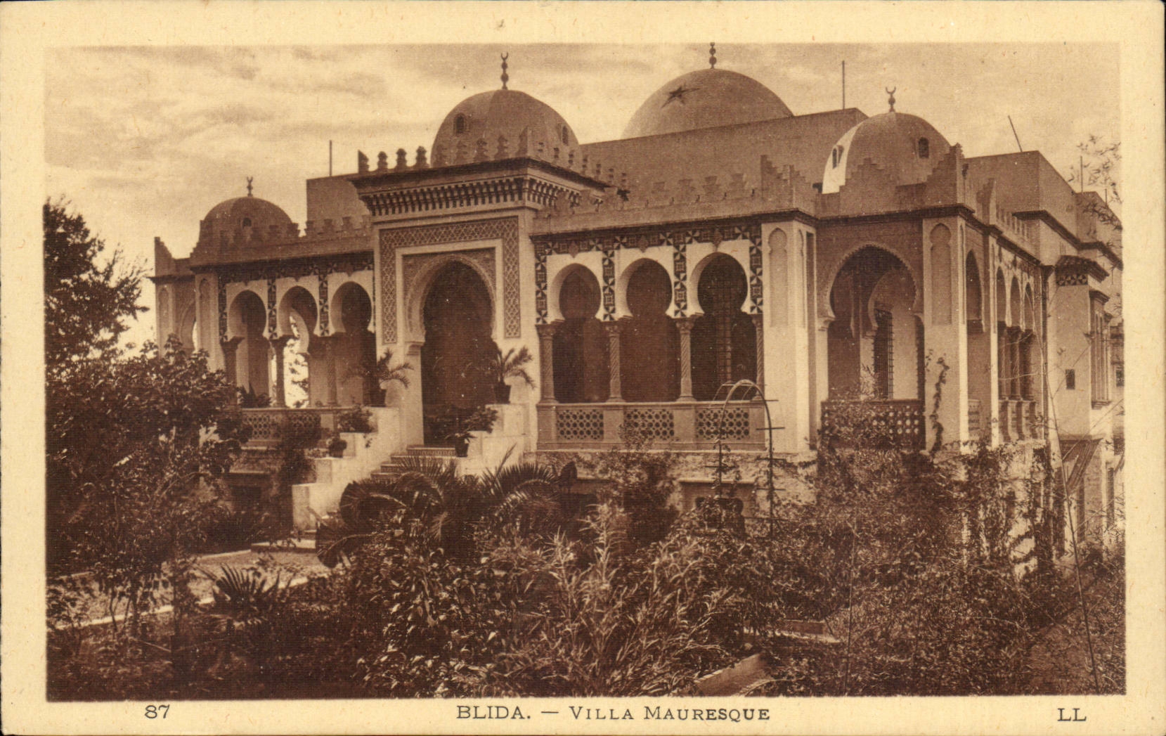 Algerie CPA Villa Mauresque