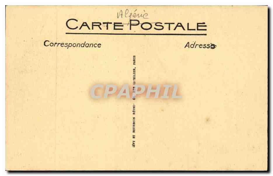 Algerie CPA Villa Mauresque — Rückseite