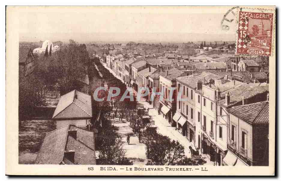 Algerie CPA Blida le boulevard Trumelet