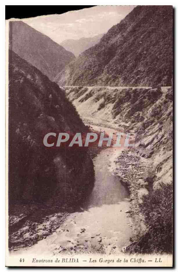 Environs de BLIDA — Les Gorges de la Chiffa — LL - Recto