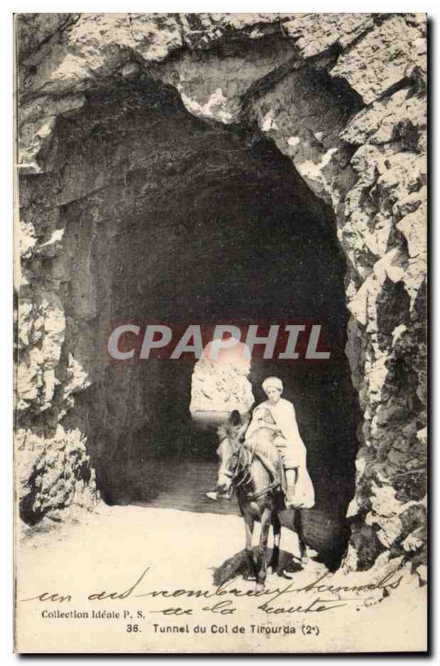 Algerie CPA Tunnel du col de Tirouarda 