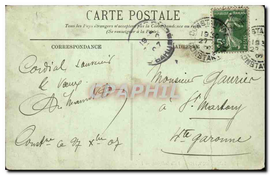 Touggourt — Ville Indigène — LL. — Verso