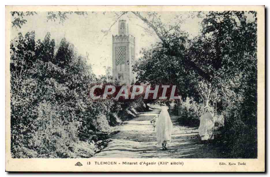 Algerie CPA Tlemcen Minaret d'Agadir (13eme)