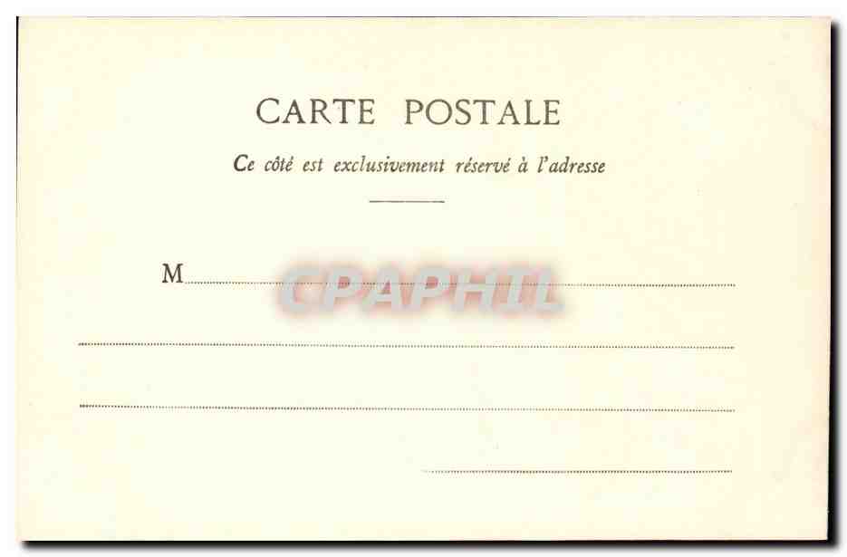 Paris CPA Hotel de ville CAbinet du president du Conseil general — Rückseite
