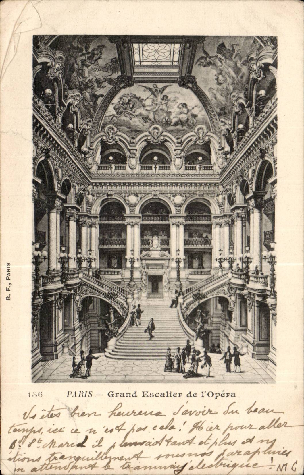 Paris CPA Grand escalier de l'opera