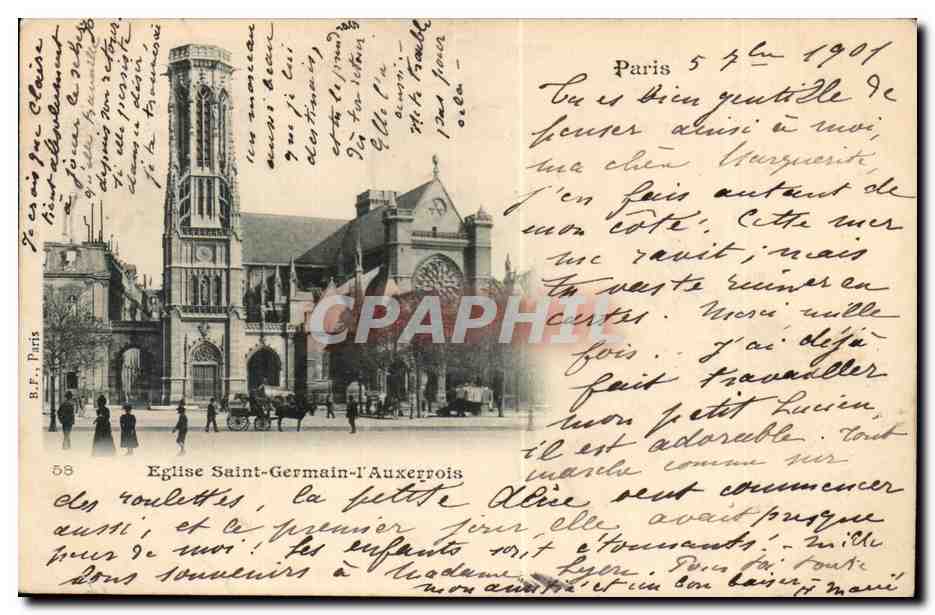 Paris CPA Eglise Saint Germain l'auxerrois