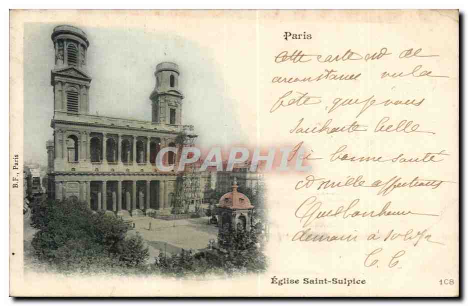 Paris CPA Eglise Saint Sulpice