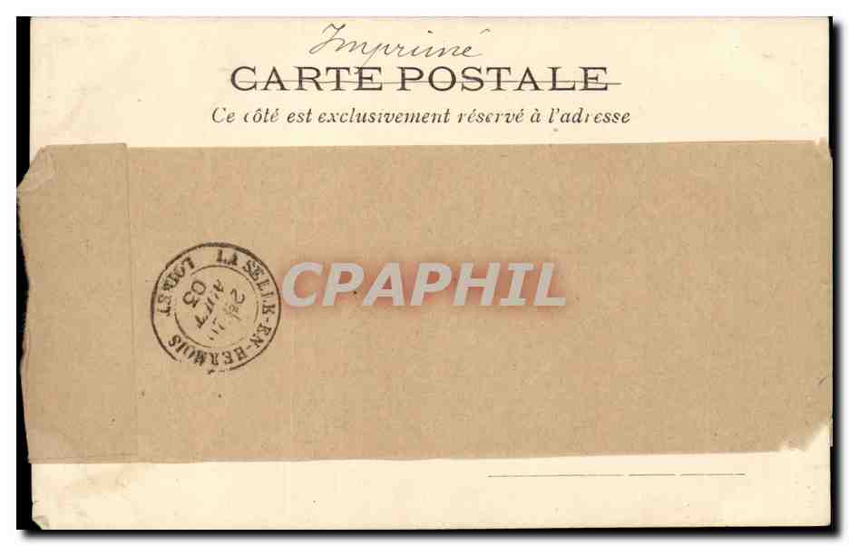 Paris CPA Quand meme ! Place du CArrousel — Verso