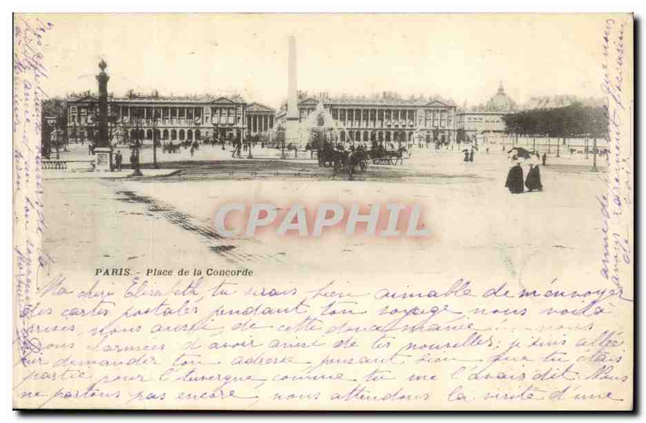 Paris CPA Place de la Concorde