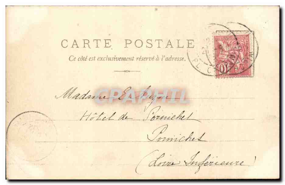 Paris CPA La Madeleine — Verso