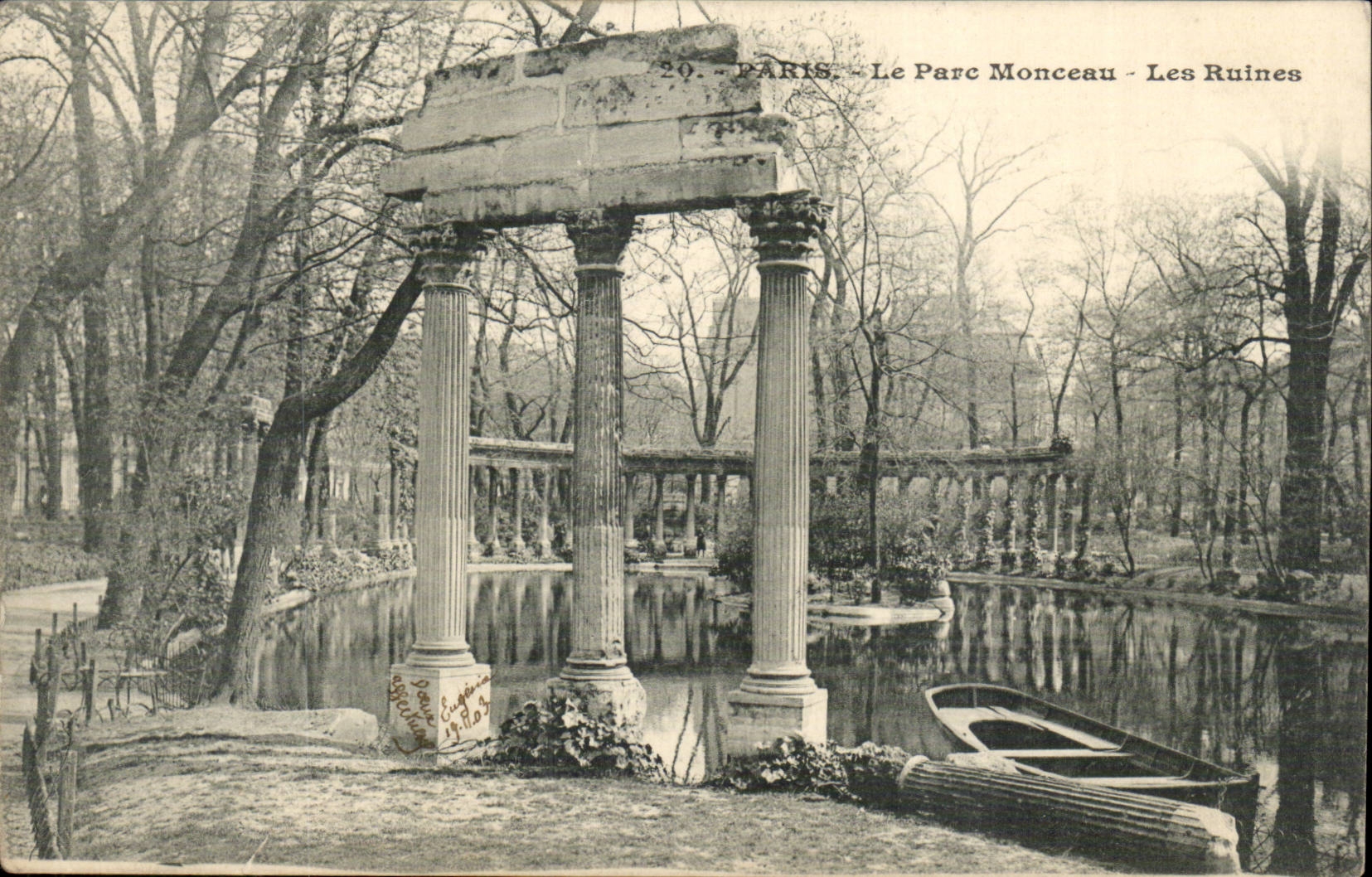 Paris CPA Parc Monceau Les ruines