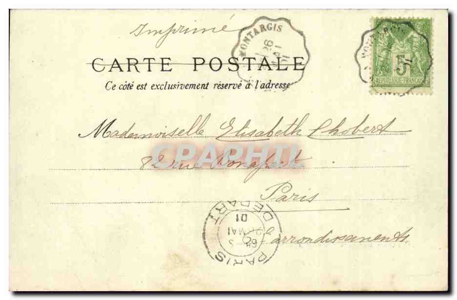 Paris CPA Le vieux Paris a l'exposition  — Rückseite