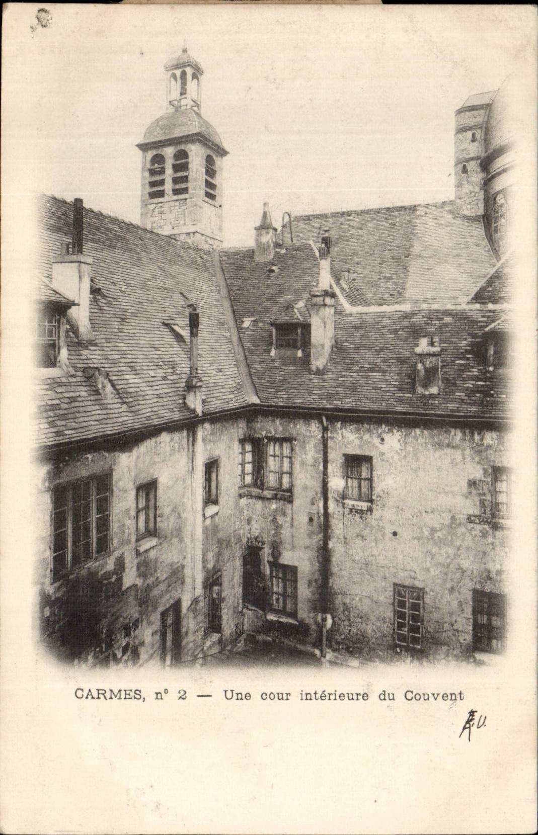 Toulouse CArmes CPA Une cour interieure du couvent
