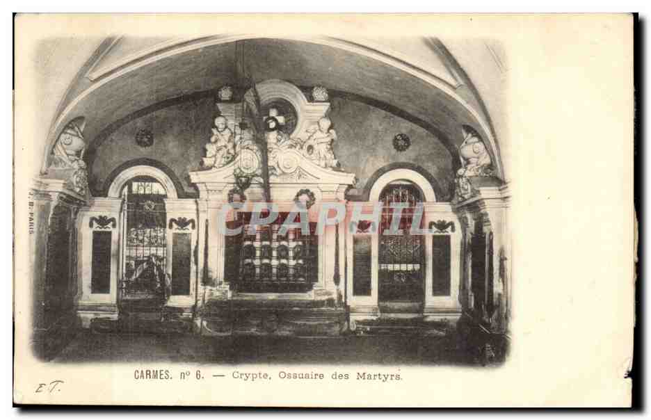 Toulouse CArmes CPA Crypte Ossuaire des martyrs