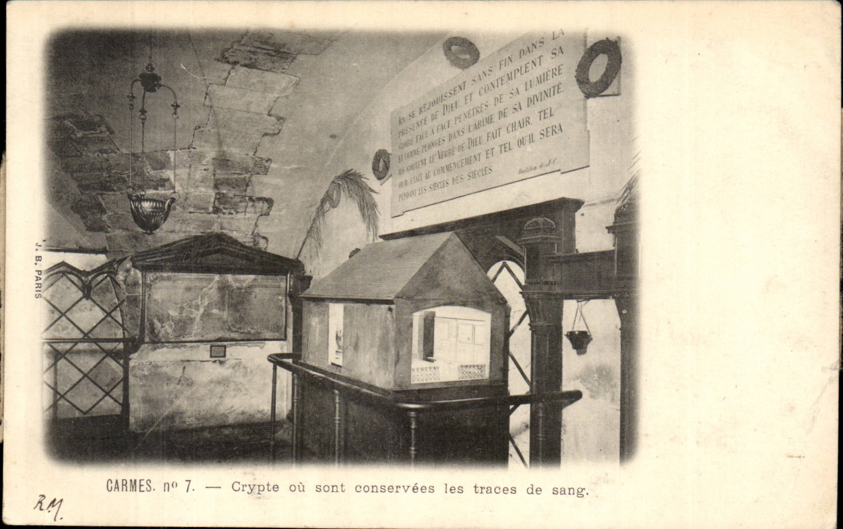Crypte des Carmes n°7 — traces de sang — J.B. Paris
