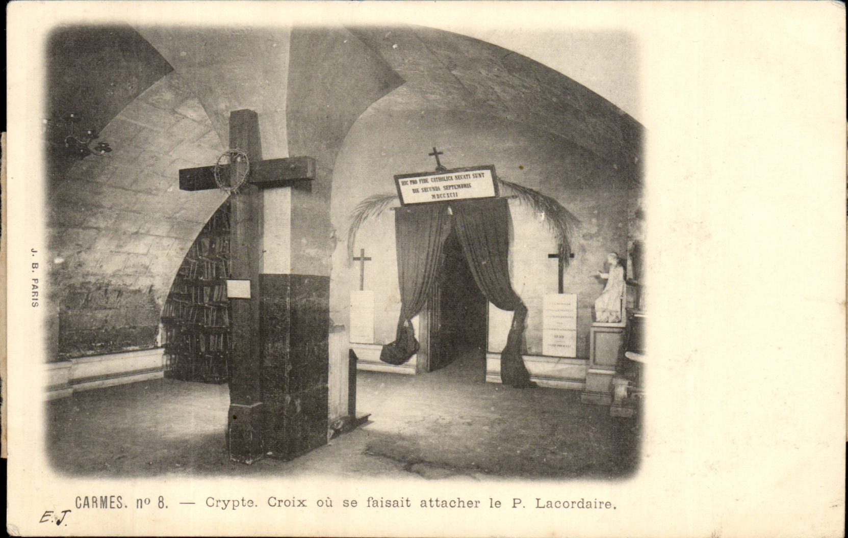 Toulouse CArmes CPA Crypte Croix ou se faisait attacher le P Lacordaire