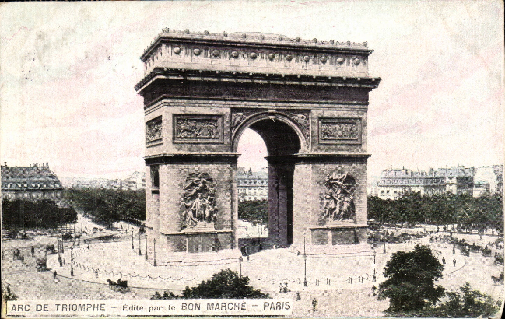 Paris CPA Arc de TRiomphe