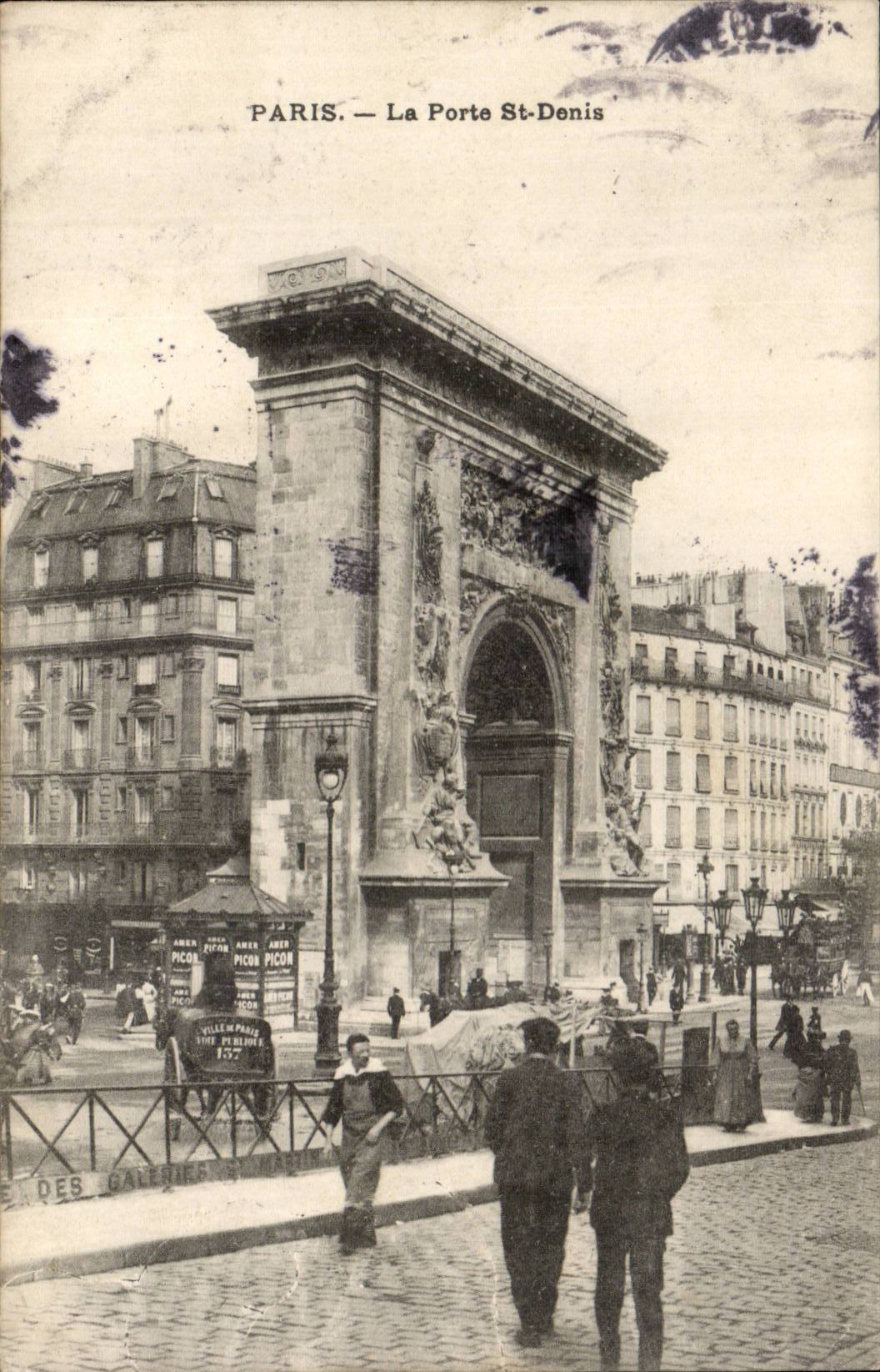 Paris CPA La porte St Denis
