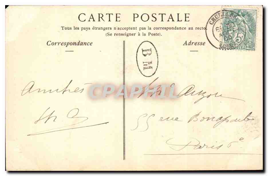 Paris CPA Montmartre Rue Saint Rustique — Rückseite