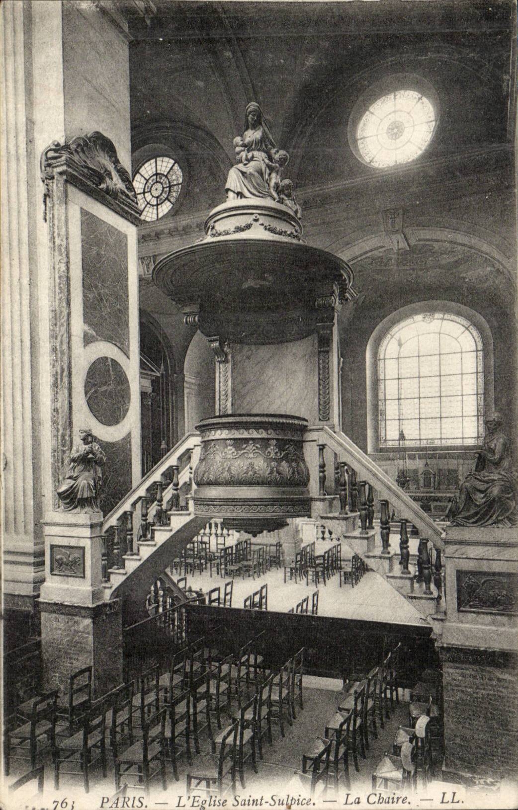 Paris CPA Eglise Saint Sulpice La chaire