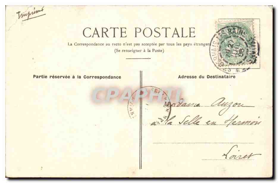 Paris CPA Eglise Saint SEverin Rue des pretres — Rückseite