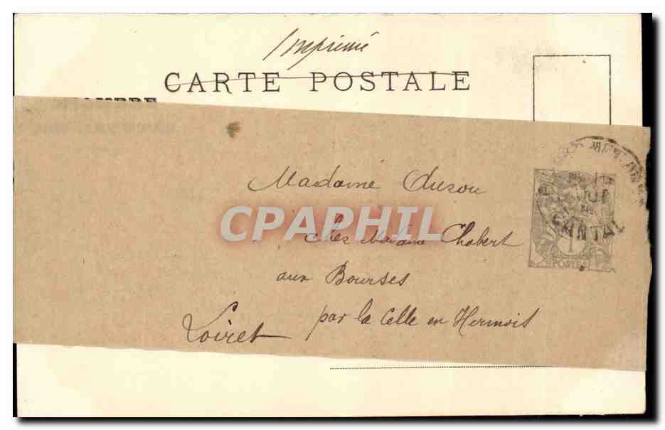 Paris CPA Chambre des deputes BilbiothequeMort de Saint Jean Baptiste (library) — Verso
