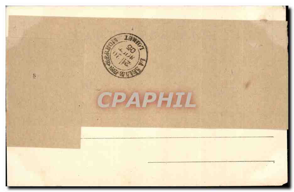 Paris CPA Chambre des deputes BilbiothequeCiceron accuse Verres (library) — Rückseite