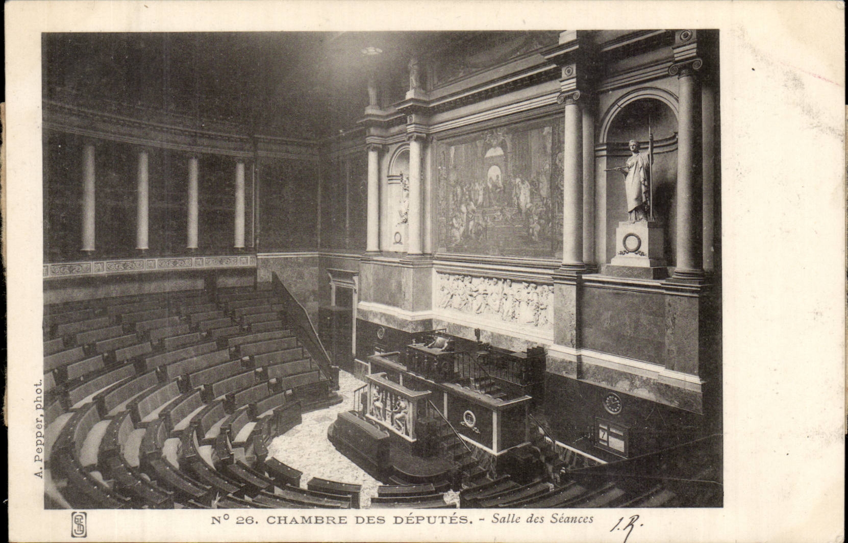 Paris CPA Chambre des deputes SAlle des seances