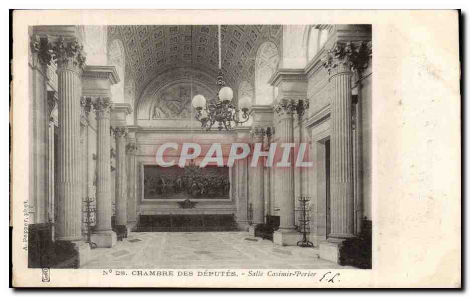 Paris CPA Chambre des deputes Salle Casimir Perier 