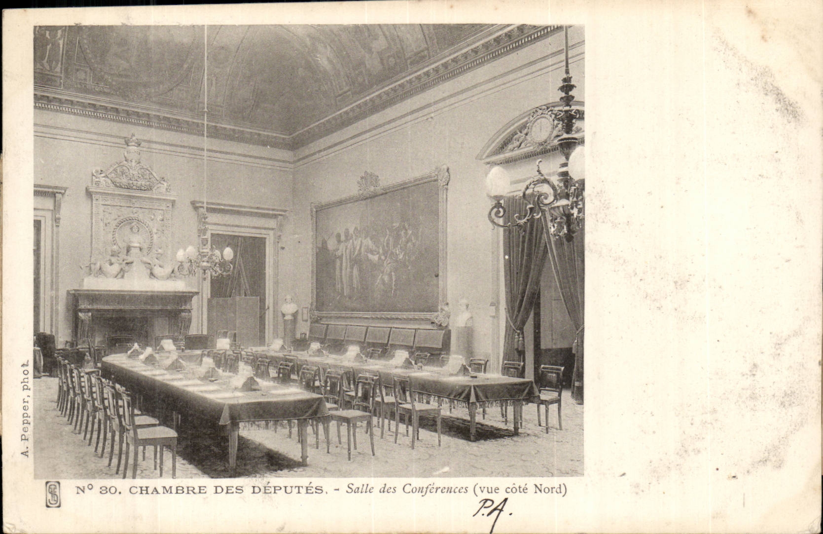 Paris CPA Chambre des deputes Salle des Conferences (vue cote nord)