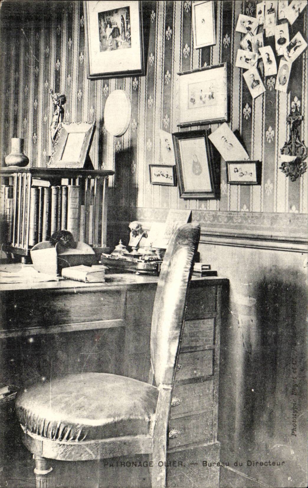 Paris CPA Patronage Olier Bureau du directeur