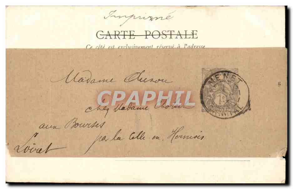 Martinique Fort de France CPA Riviere Madame — Rückseite