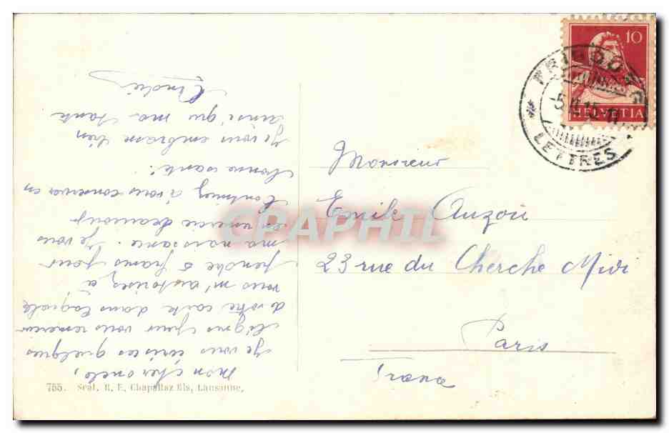 Suisse CPA Armee suisse le devoir accompli Schweiz armee Die erfullte Pfilicht (militaria chevaux) — Verso
