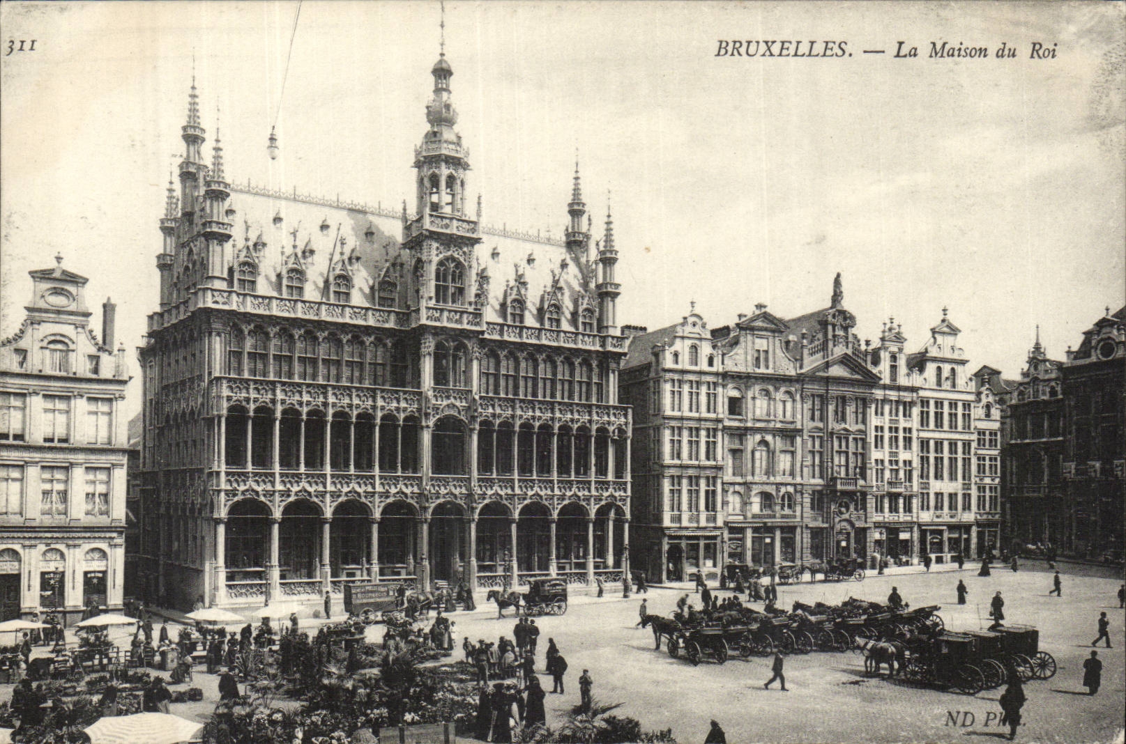 Belgie Belgique Bruxelles CPA La maison du roi (marche)