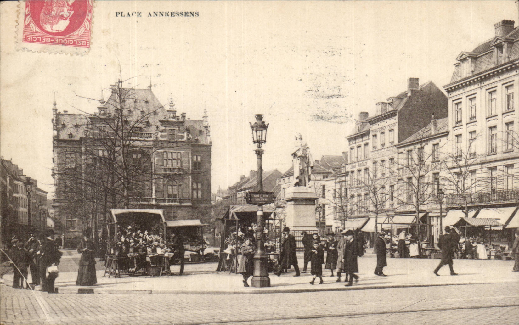 Belgie Belgique Bruxelles CPA place Annkessens