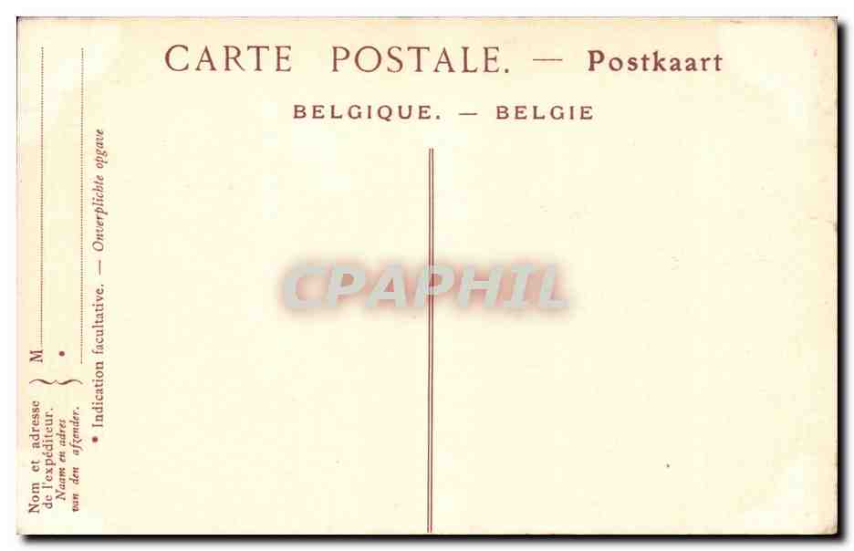 Belgie Belgique Bruxelles CPA Le square d'Arenberg — Rückseite