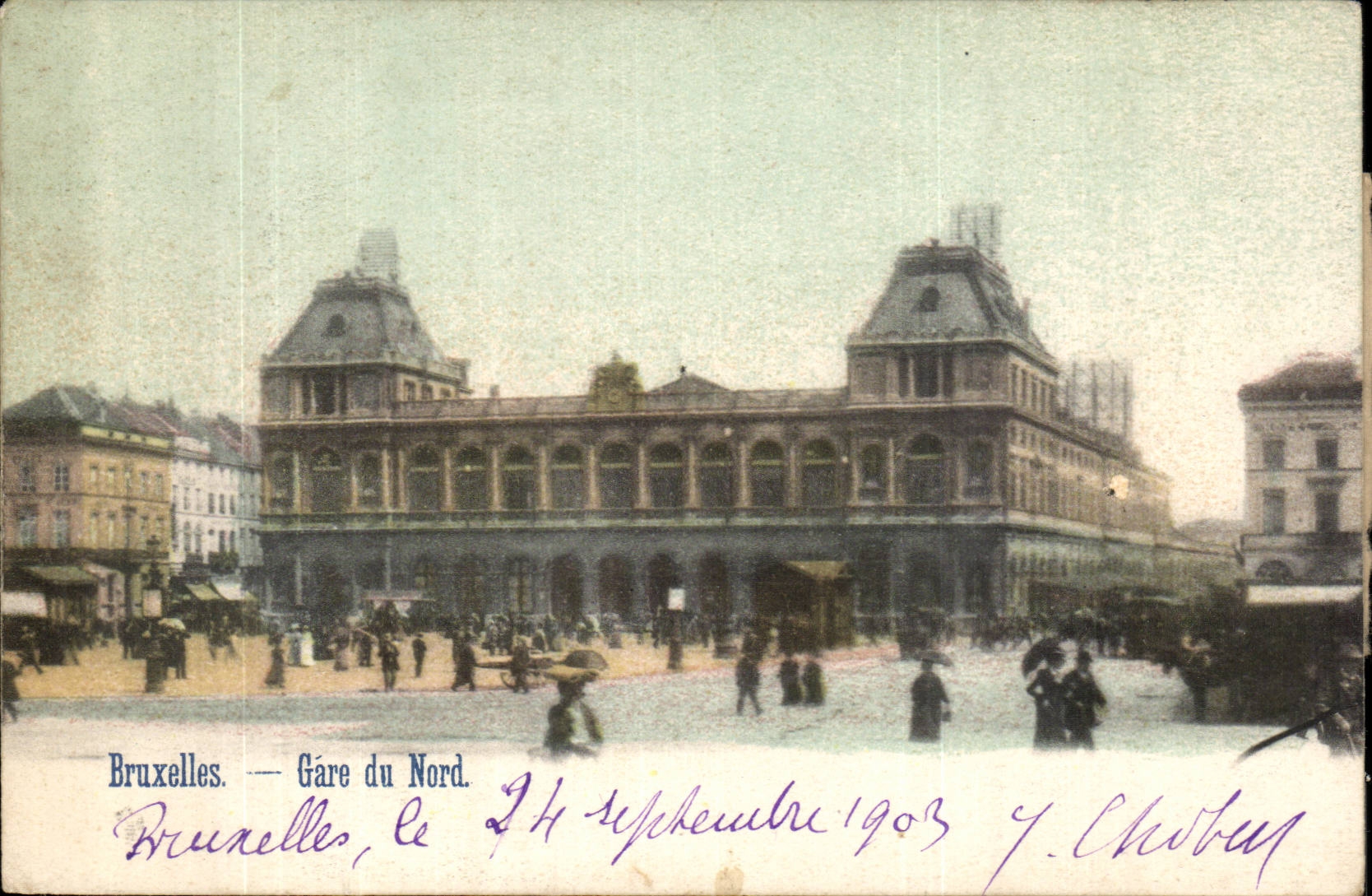 Belgie Belgique Bruxelles CPA Gare du Nord