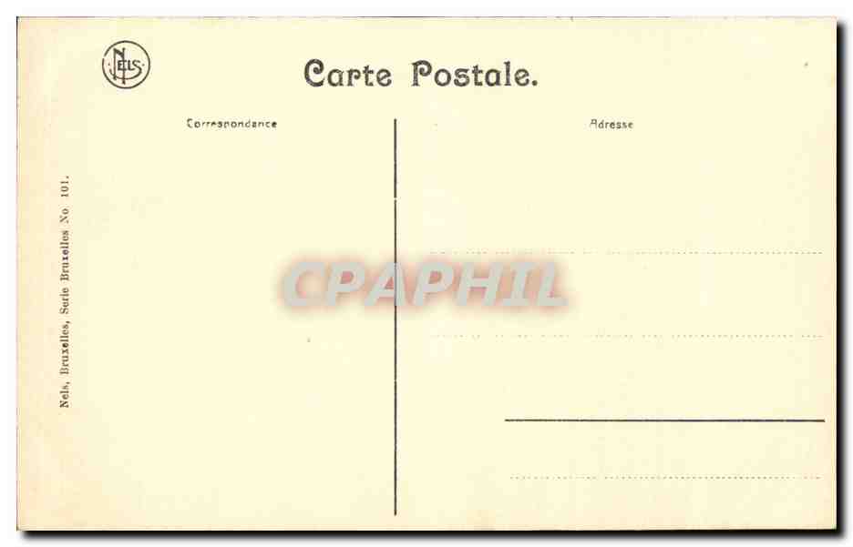 Belgie Belgique Bruxelles CPA Sainte Gudule (cote Nord) — Rückseite