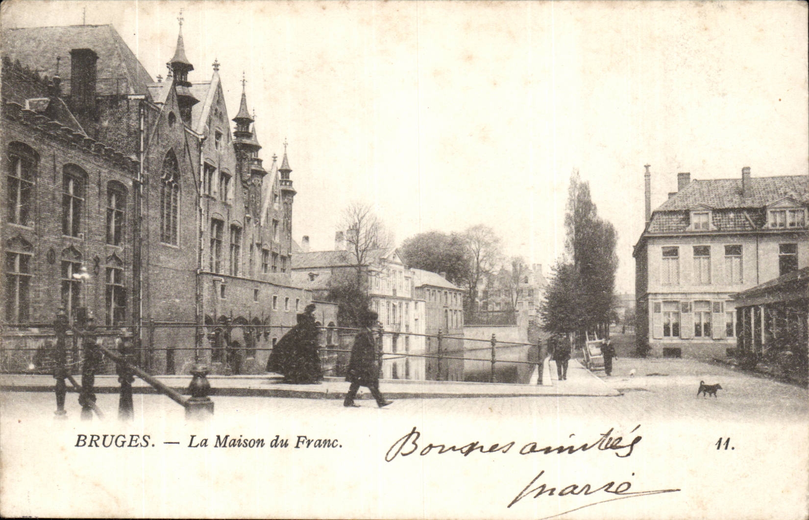 Belgie Belgique Bruges CPA La maison du franc