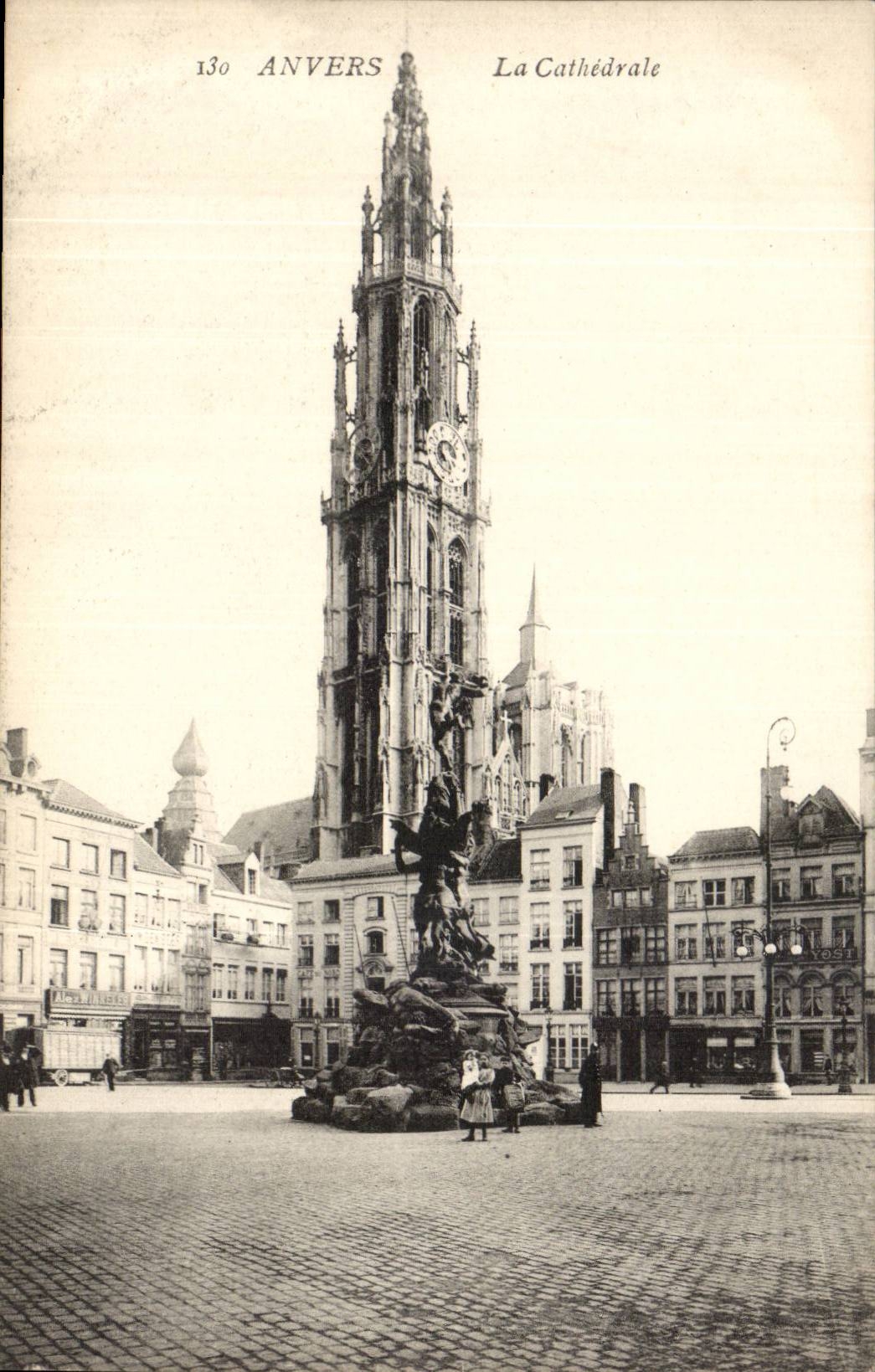 Belgie Belgique Anvers CPA La cathedrale