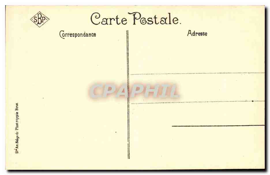 Anvers, La Cathédrale — Le Chœur de Véga — S.B.P. Phototypie Bruxelles — Verso