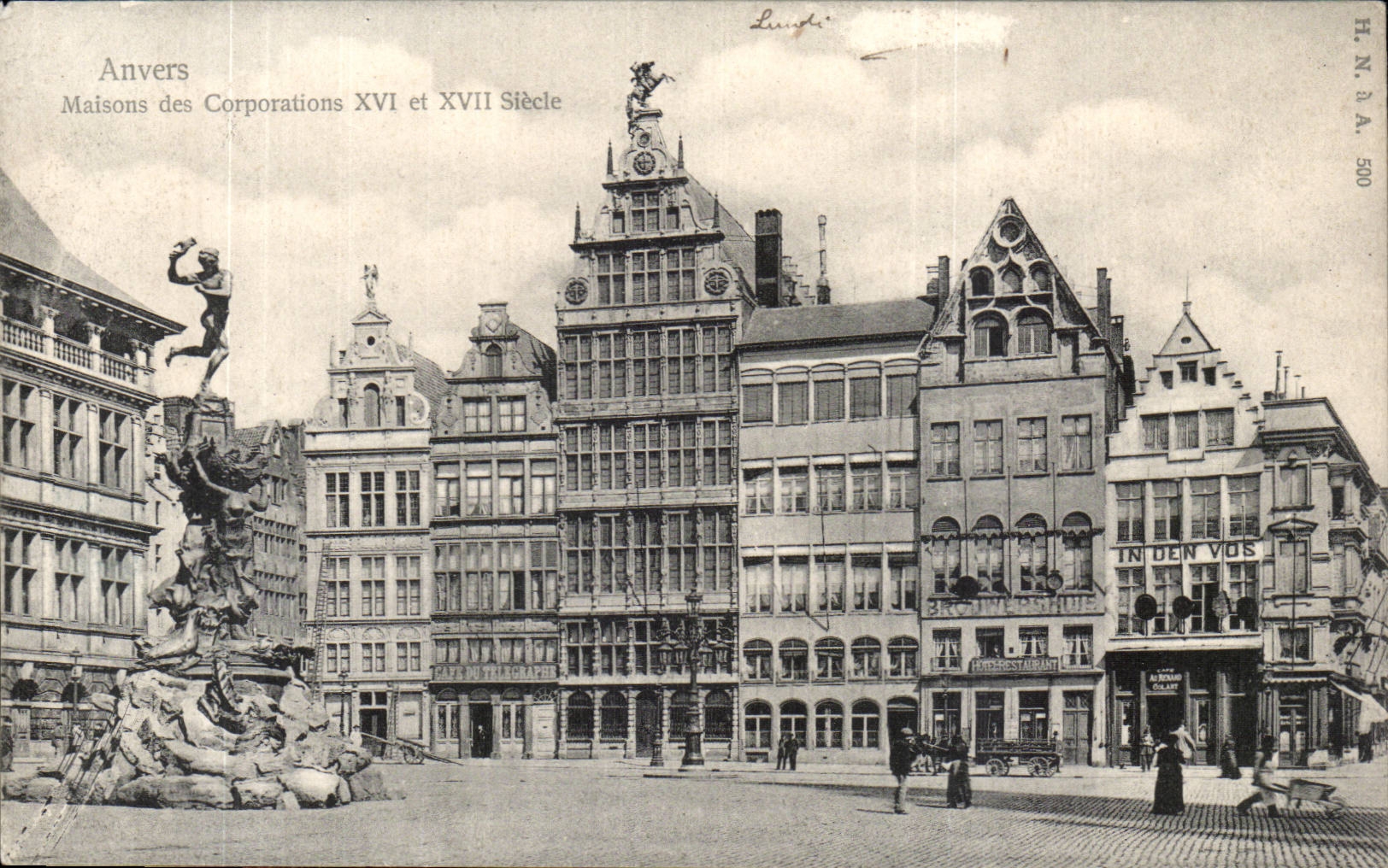 Belgie Belgique Anvers CPA Maison des corporations 16 et 17eme