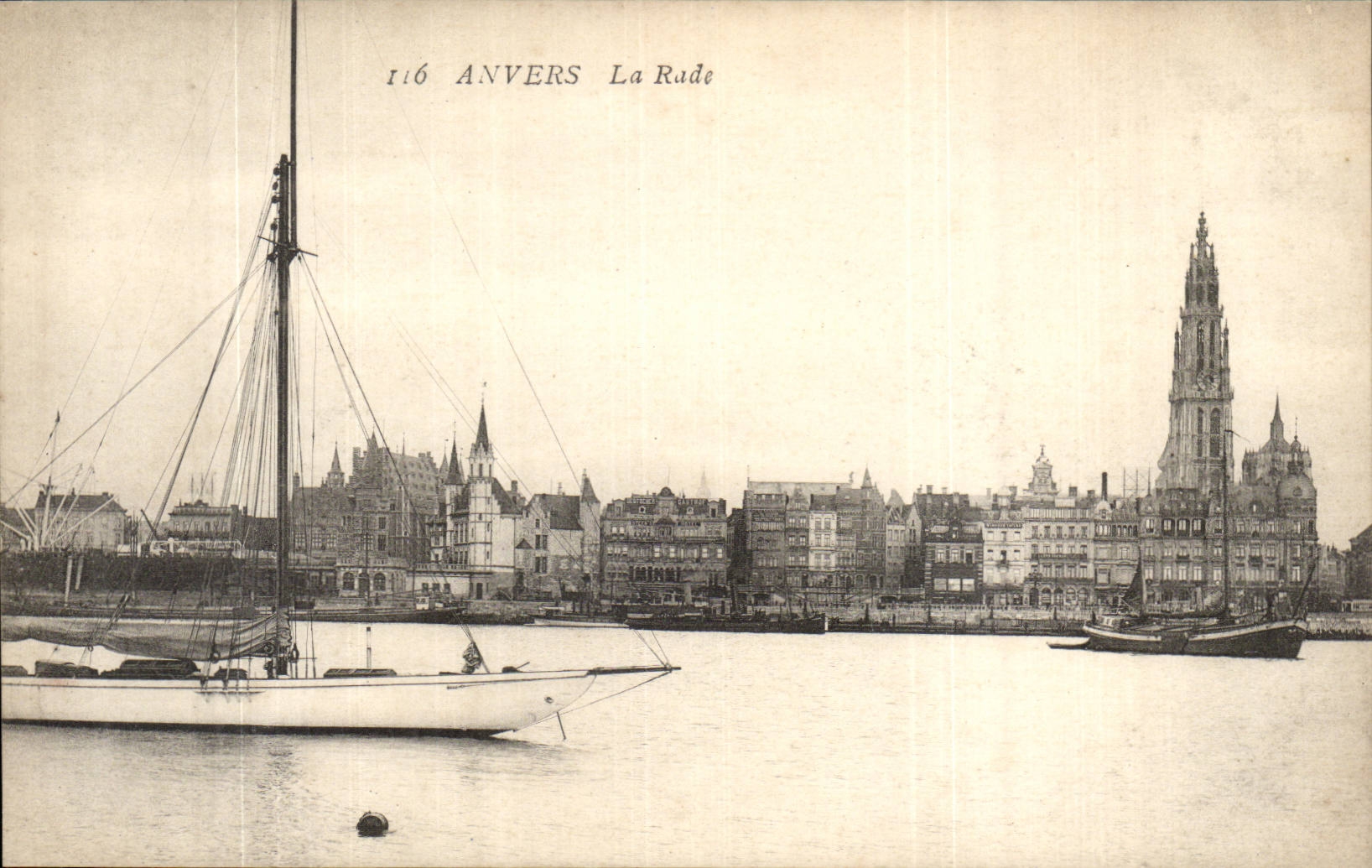 Belgie Belgique Anvers CPA La rade 