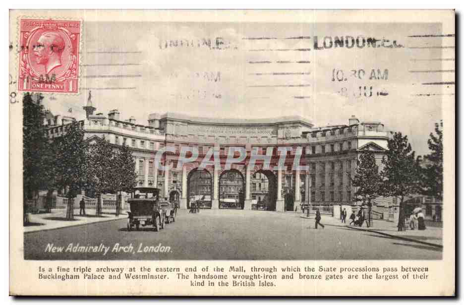 Grande Bretagne Londres London CPA New admiralty arch