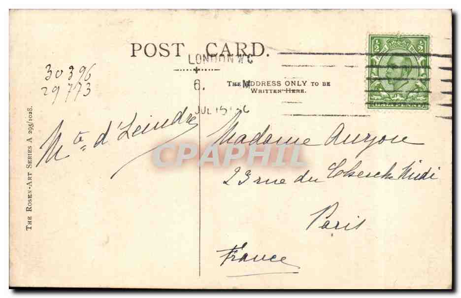 Grande Bretagne Londres London CPA Piccadilly Circus (automobile cars bus) — Verso