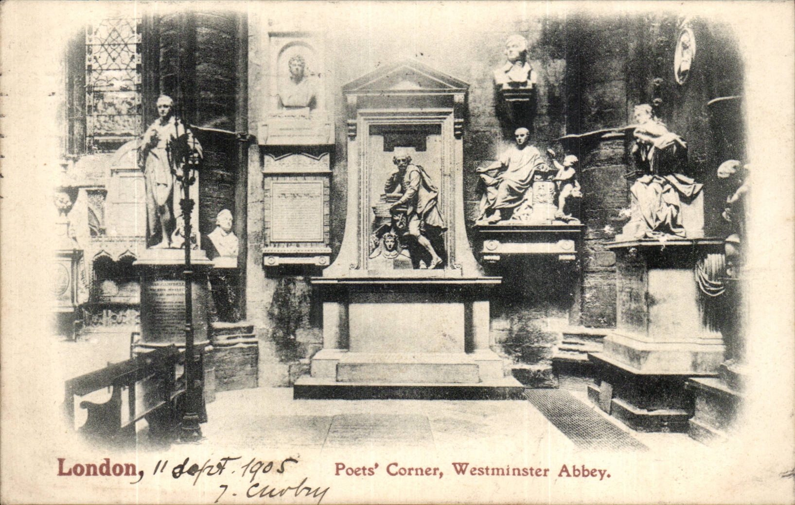 Grande Bretagne Londres London CPA Poets' corner Westminster abbey